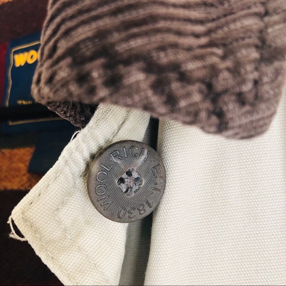 Men’s Woolrich Coat Wool Lined Winter Overcoat - Picture 5 of 8